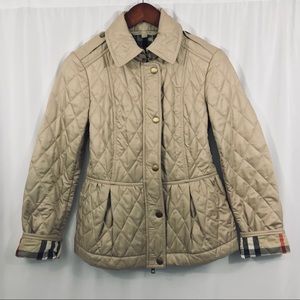 quilted peplum jacket